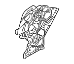 213513C531 - Engine: Timing Cover for Hyundai: Azera, Entourage, Santa Fe, Sonata, Veracruz Image