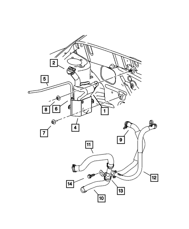 5058070AC - Cooling: Coolant Recovery Bottle for Mopar Image