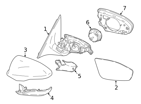 Outside Mirrors for 2016 BMW M6 #0