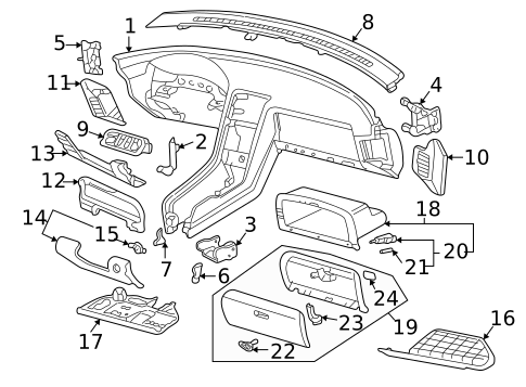 Instrument Panel for 1993 Acura NSX #0