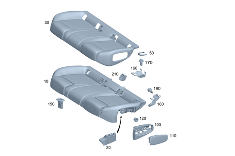 Rear Seat Cushion for 2026 Mercedes-Benz CLA45 AMG S #0