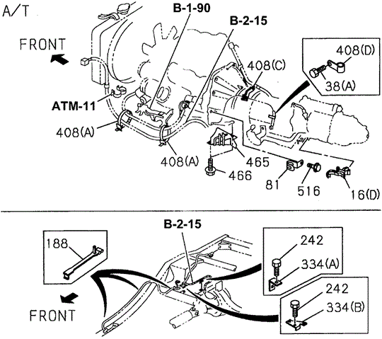 Wiring Harness Clips (1) for 1997 Acura SLX #0