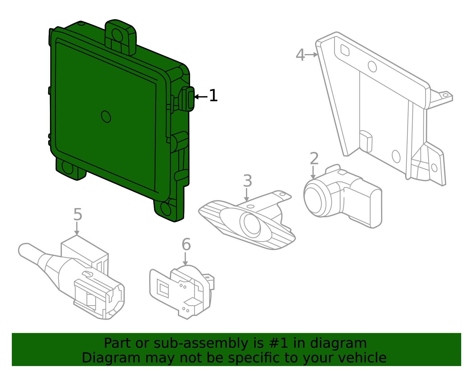 8S303-3D4-A24 - Radar Set, Fr. Center (Distance Sensor) | All
