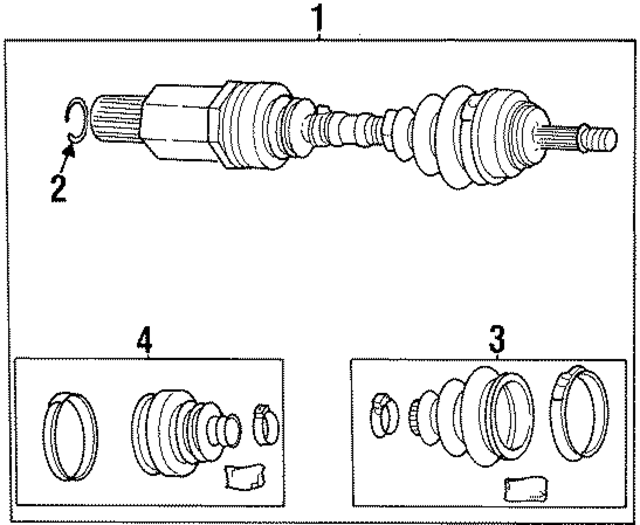 4641960AA - Driveline &amp; Axles: Cv Axle Assembly for Mopar Image