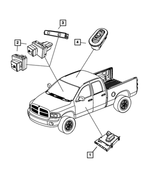 5KK43DX9AB - Electrical: Heated Seat Switch Bezel for Mopar Image image