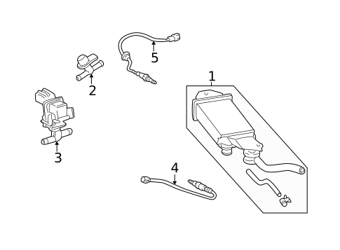 Emission Components for 2005 Scion xB #0