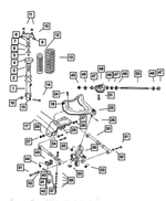 4782310AA - Rear Suspension: Suspension Shock Absorber for Mopar Image