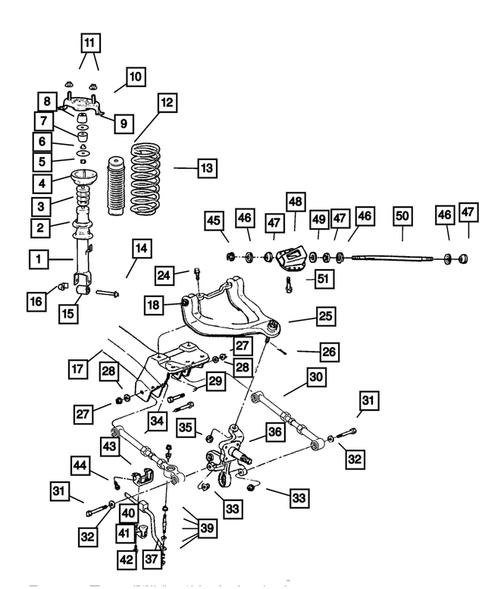 Rear Suspension for 2001 Chrysler Sebring #0