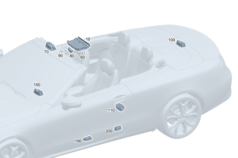 Interior Lamps, Plug Socket in Loading Compartment for 2019 Mercedes-Benz E53 AMG #0