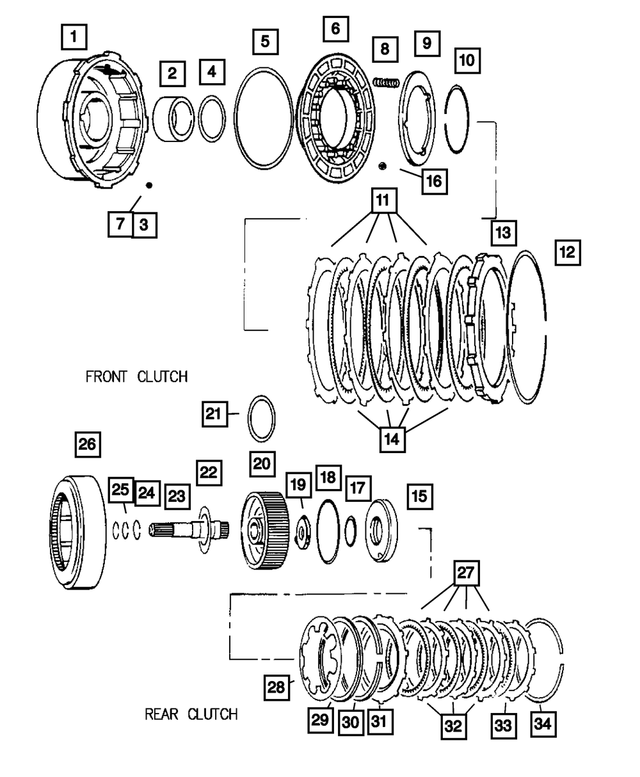4058443 - Automatic Transmission 4 Speed: Rear Clutch Retainer Seal for Mopar Image image