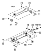 52000532 - : Lower Suspension Arm Clevis for Mopar Image