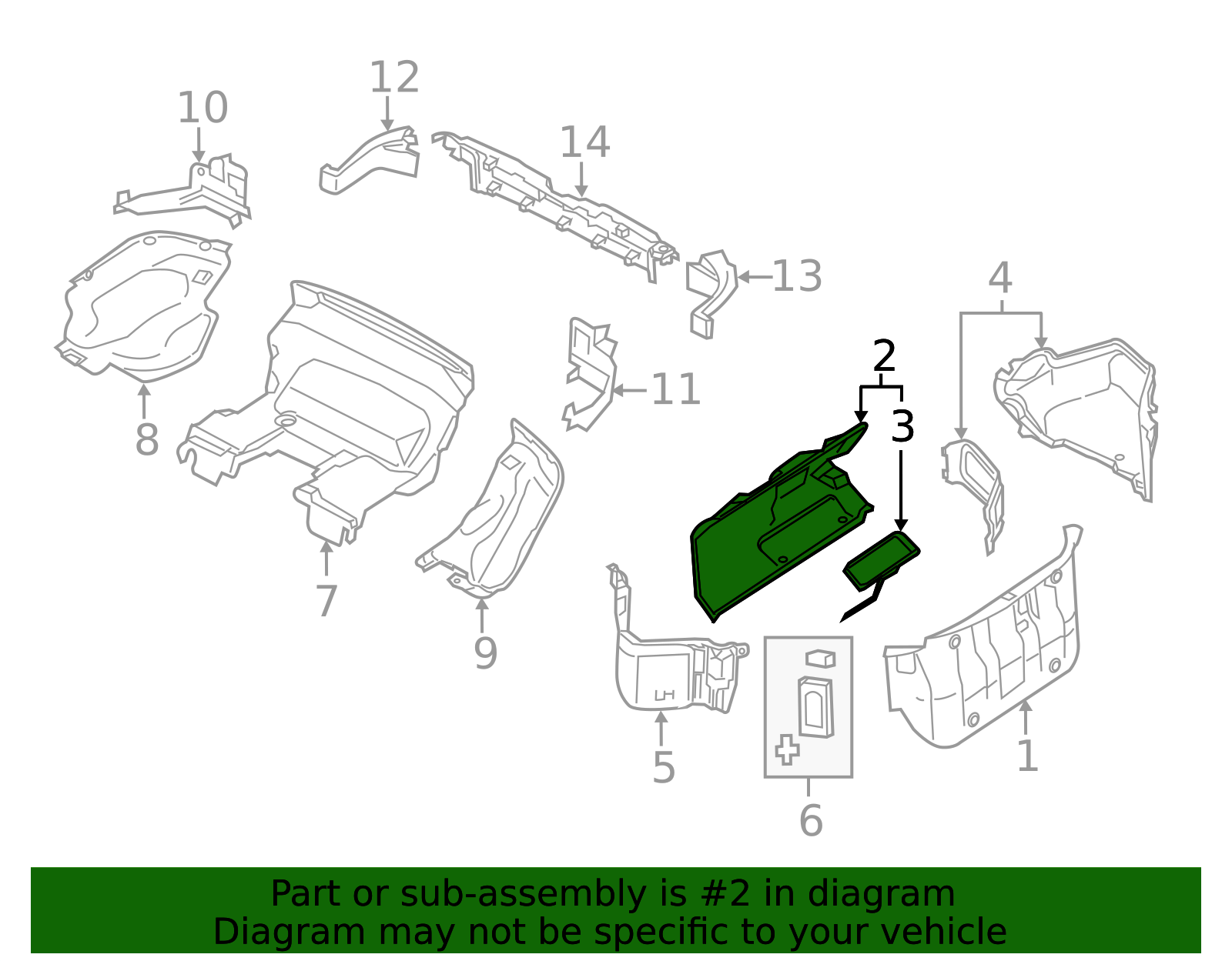 N243-68-82X - Compartment Trim 2016-2025 Mazda MX-5 Miata | Mazda