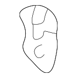 8D1857088B - Body: Cross-member Bracket for Volkswagen: Passat Image