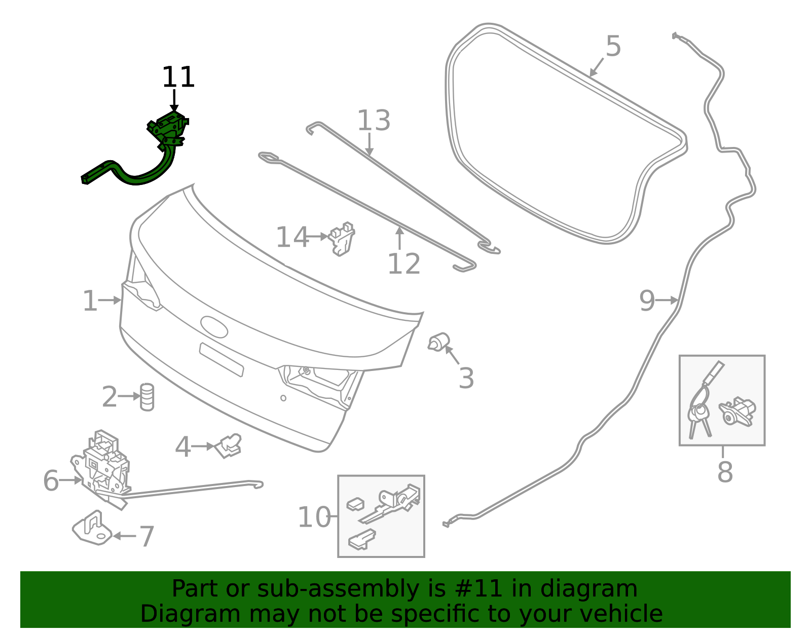 thumbnail image 2 of Front Right Door Checker Stopper For Kia Forte/Forte5 (2014-2018) – 79390-A7000 2 of 3