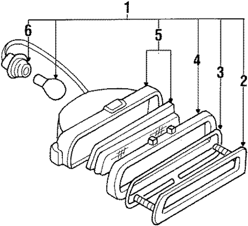 High Mount Lamps for 1989 Subaru RX #0