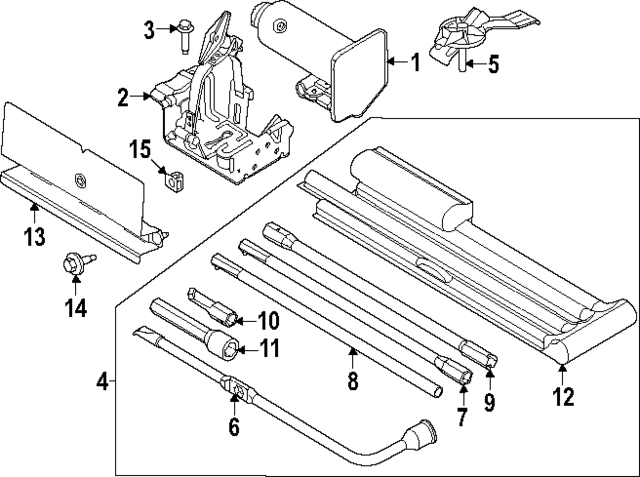 PC3Z17005C - Body: Tool Kit for Ford: F-350 Super Duty, F-450 Super Duty Image