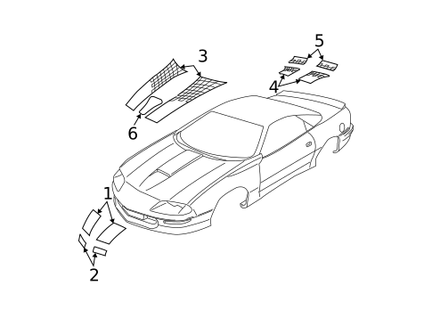 Stripe Tape for 2002 Chevrolet Camaro #0