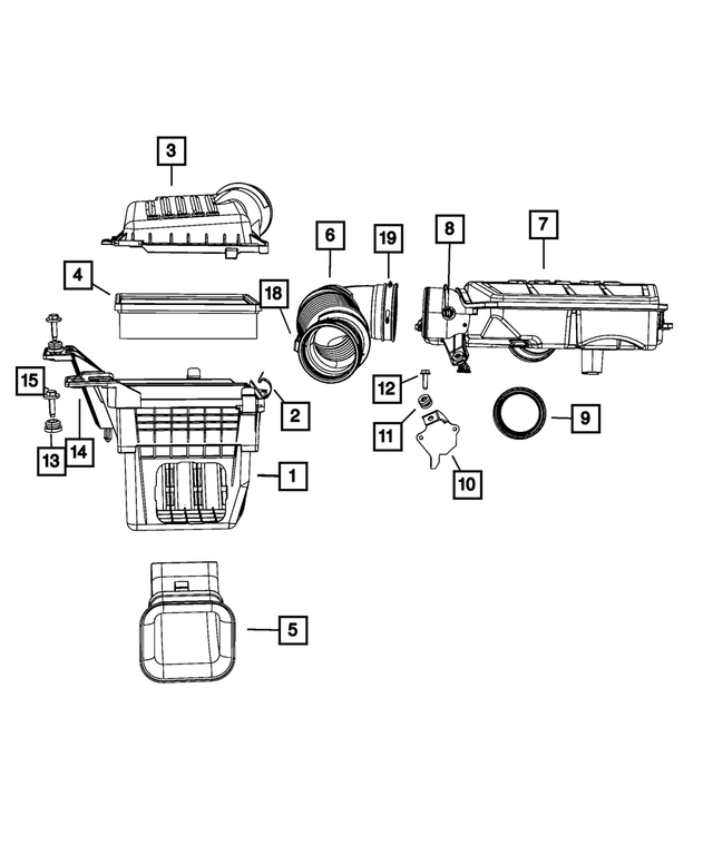 53034012AC - : Clean Air Hose for Mopar Image
