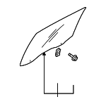 834203F110 - Body: Movable Glass for Kia: Amanti Image