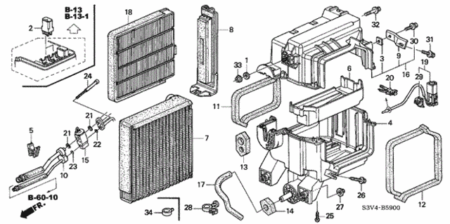 A/C Cooling Unit for 2003 Acura MDX #0
