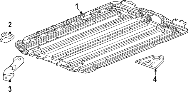 84734643 - : Battery Front Bracket for Acura Image