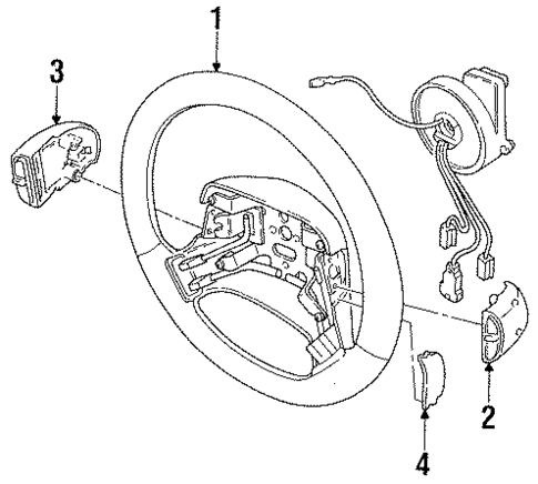 Steering Wheel & Trim for 1994 Dodge Intrepid #0