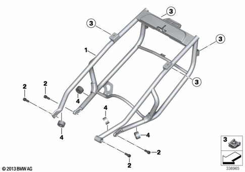 Motorcycle Frame for 2012 BMW-Motorrad C 650 GT #1