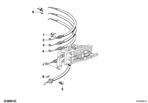 Bowden Cable for 1990 BMW M3 #0