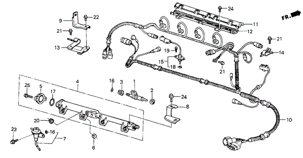 Fuel Pipe (SI) for 1986 Honda Civic #0