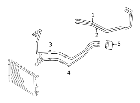 Trans Oil Cooler Lines for 2000 Audi A6 Quattro #0