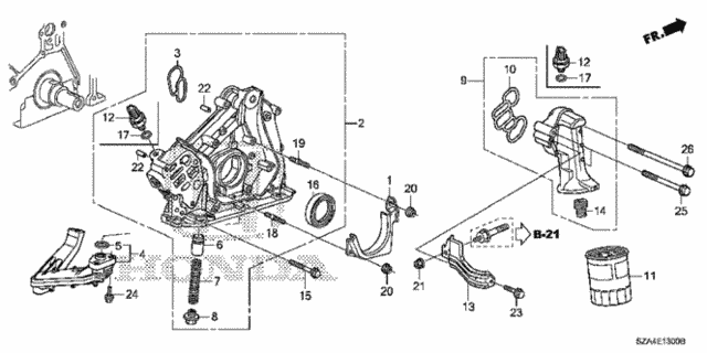 Oil Pump for 2011 Honda Pilot #0