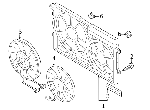 Cooling Fan for 2014 Volkswagen Passat #0
