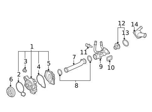 Thermostat & Housing for 2015 Chevrolet Captiva Sport #0