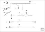 12427525434 - Engine Electrical System: Cable, Start Motor Supp Point B+ for Mini Image