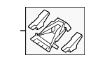 284N35CA0A - Entertainment &amp; Telematics: Lane Departure System Camera Bracket for Infiniti Image