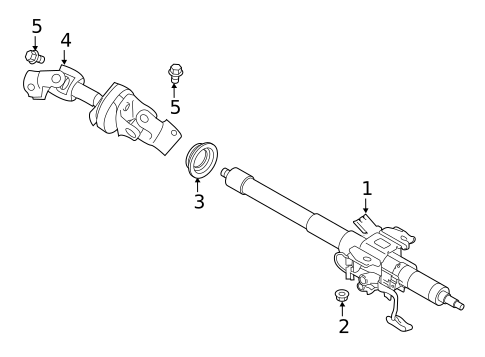 Steering Column Assembly for 2020 Subaru Forester #0