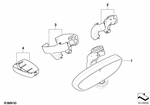 51169302885 - : Rear-View Mirror Ec/Led/Radio for BMW Image