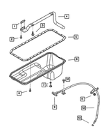 4429460 - 5.9L Turbo Diesel; Engine: Hex Flange Head Bolt, Mounting for Dodge: Ram 2500, Ram 3500 | Ram: 2500, 3500 Image