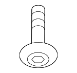 WHT008613 - Body: Front Shield Screw for Audi: A4, A4 allroad, A4 Quattro, A5 Quattro, A6 allroad, A6 Quattro, A7 Sportback, A8 Quattro, Q5, Q5 PHEV, Q5 Sportback, Q7, RS5, RS6 Avant, RS7 Sportback, S4, S5, S6, S7 Sportback, S8, SQ5, SQ5 Sportback, SQ7 Image