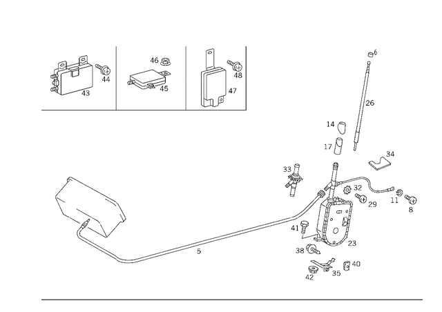 1248201215 - Electrical System: Line for Mercedes-Benz Image image