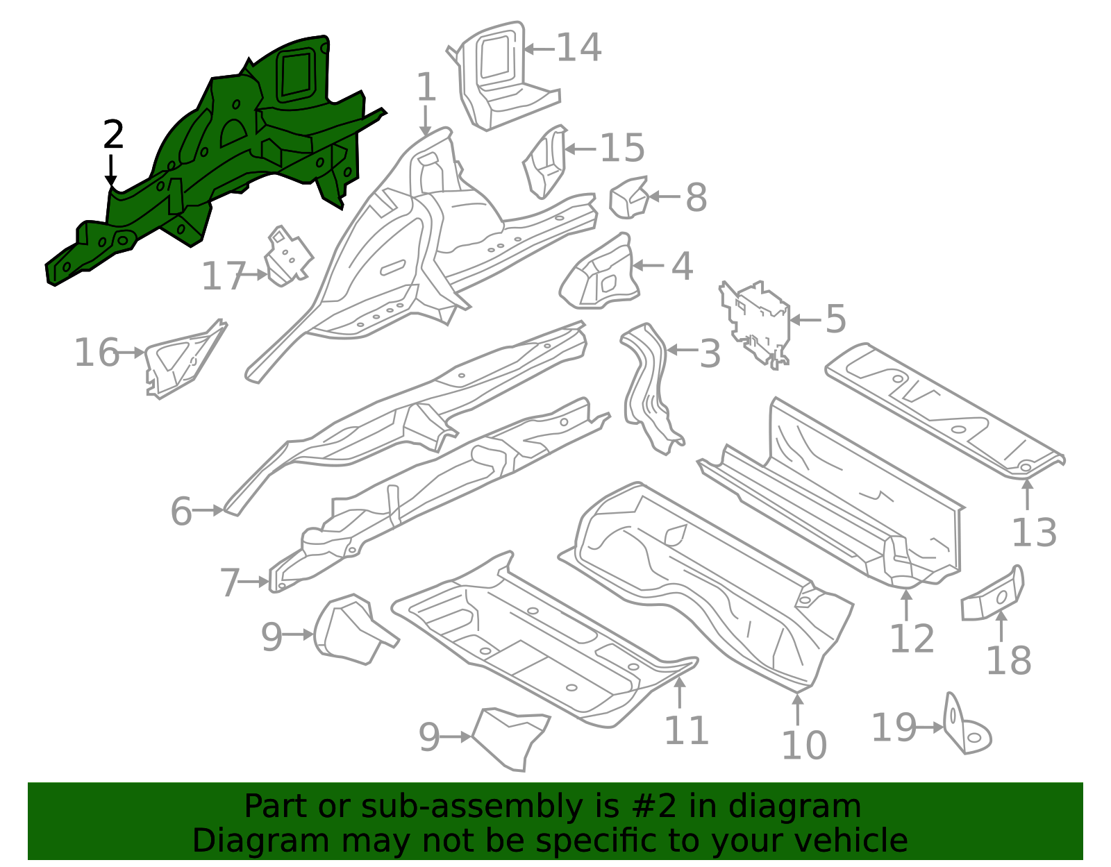 Genuine BMW 41-00-7-409-773 | Reinforced Panel | FREE Shipping on Most ...