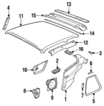 1992-1995 Porsche 968 - Frame Trim Clip