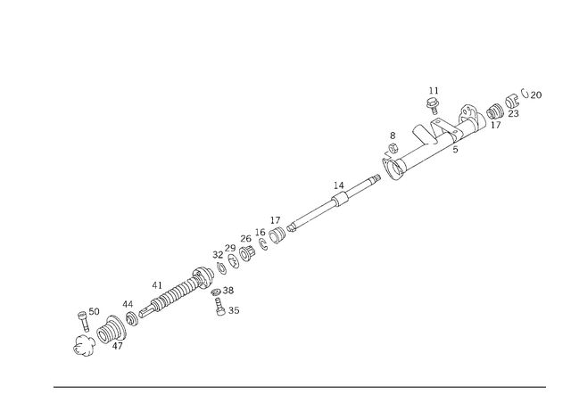 1244602009 - : Steering Shaft for Mercedes-Benz Image