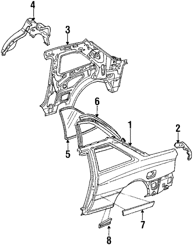 GJ5150693 - : Body Side Molding for Mazda Image