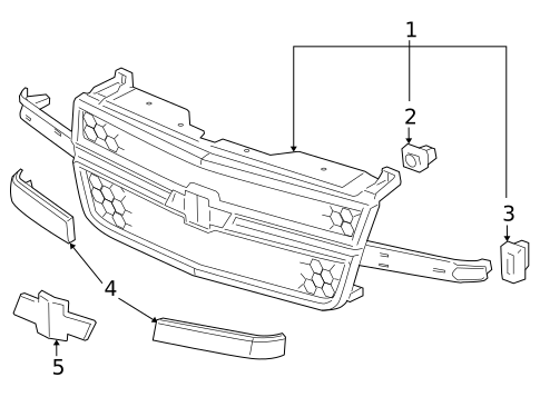 Grille & Components for 2007 Chevrolet Silverado 1500 Classic #1