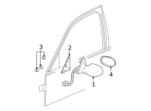 Outside Mirrors for 2001 Buick Park Avenue #0