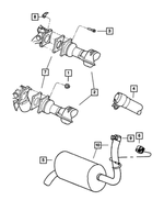 4546975AE - : Exhaust Extension Pipe for Dodge: Neon Image