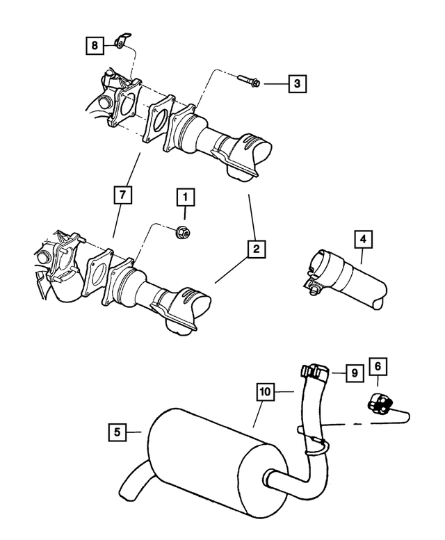 4546975AE - : Exhaust Extension Pipe for Mopar Image