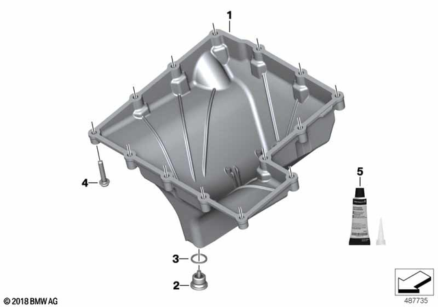 11138568768 - : Oil Pan for BMW-Motorrad Image