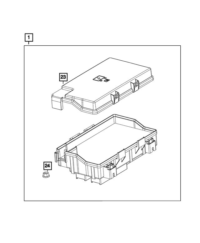 68622635AA - Electrical: Intelligent Power Power Distribution Center for Ram: 1500 Classic Image